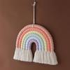 Weaving Ornaments Nordic Kid Rooms Wall Hanging Rainbow Shaped 2 Sizes To Choose
