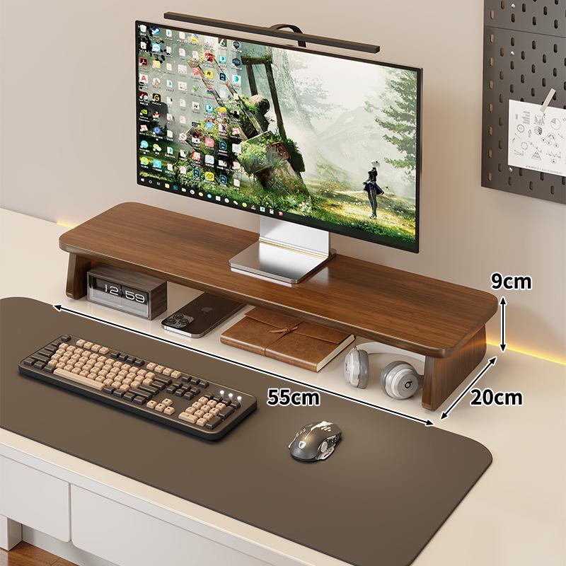 Adjustable Monitor & Laptop Desk Stand with Storage