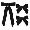 Cute Velvet Bow Hairpins Set Women Children Girls Hair Clips Pin Barrettes Accessories Hairclip Headdress Headwear Ornament