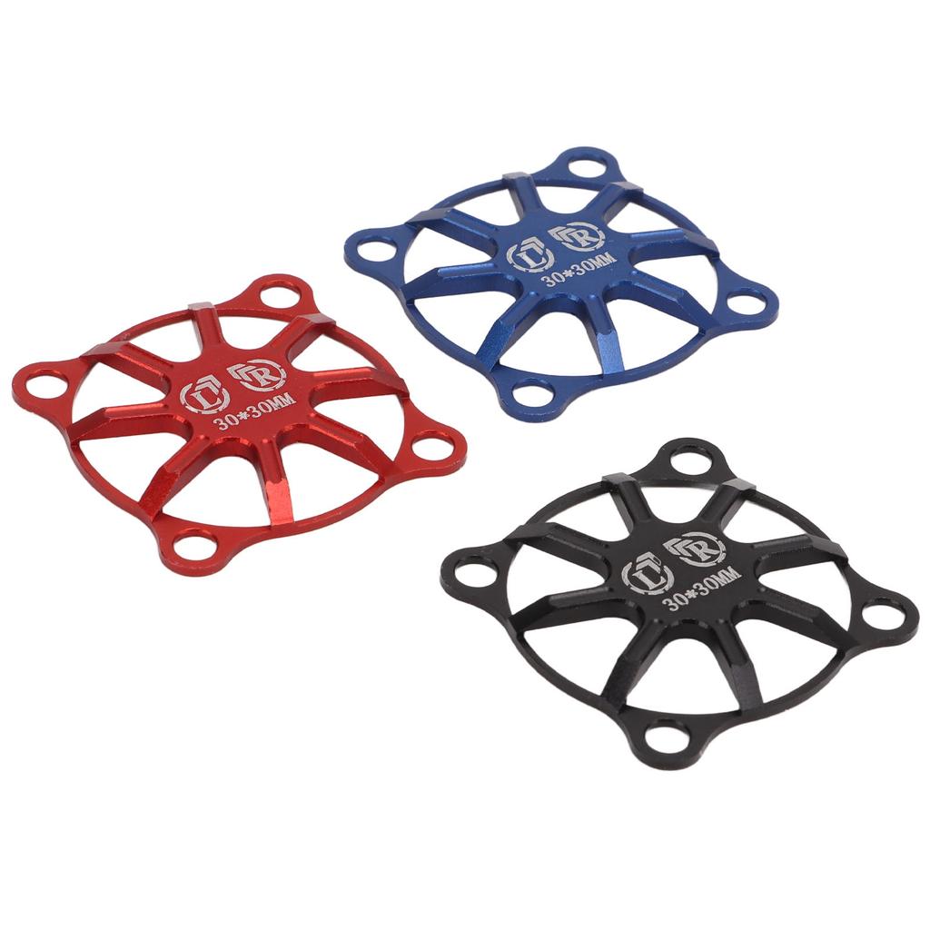 Motor Cooling Fan Cover Corrosion Resistant Aluminum Alloy Electric Motor Fan Protector for RC ESC 3pcs
