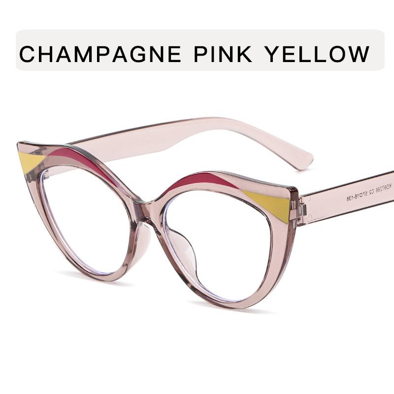 

Cat Eye Shape Women s Eyeglasses European American Stylish Woman Glasses Frames Blue Light Blocking Woman Glasses