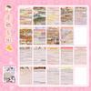 Cute Aesthetic Die-cut Stickers Books Portable Easy to Tear Decorative Stickers for Birthday & Back to School Gift