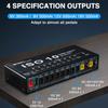 MOSKY ISO-10 Guitar Pedal Power Supply 10 Isolated Outputs 9V/12V/18V Adjustable Voltage for Effect Pedalboard Noise Reduction