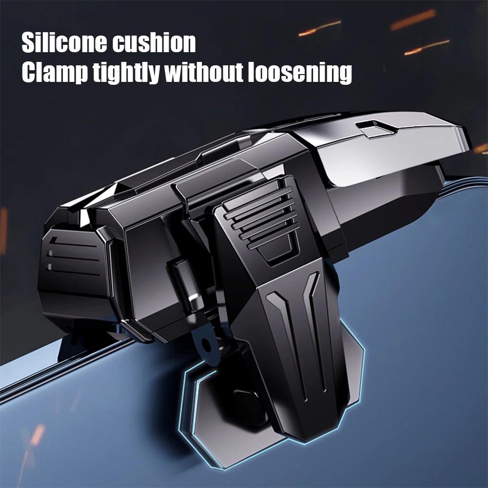 Black Mobile Controller For Gamers Game Controller Convenient Non-slip Mobile Gaming Trigger For Pubg Alloy Key Shooter Portable 5