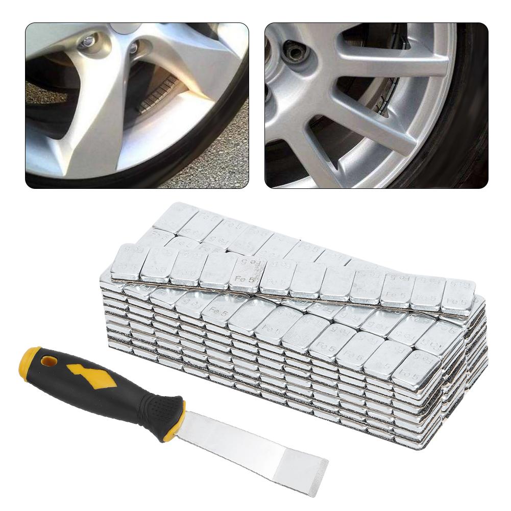 5g 0.18oz x 25Strips 60g 2.12oz Zelfklevende Wielnaaf Balanceergewichten Bandengewicht Balanceermachine Auto Auto OnderdelenMet