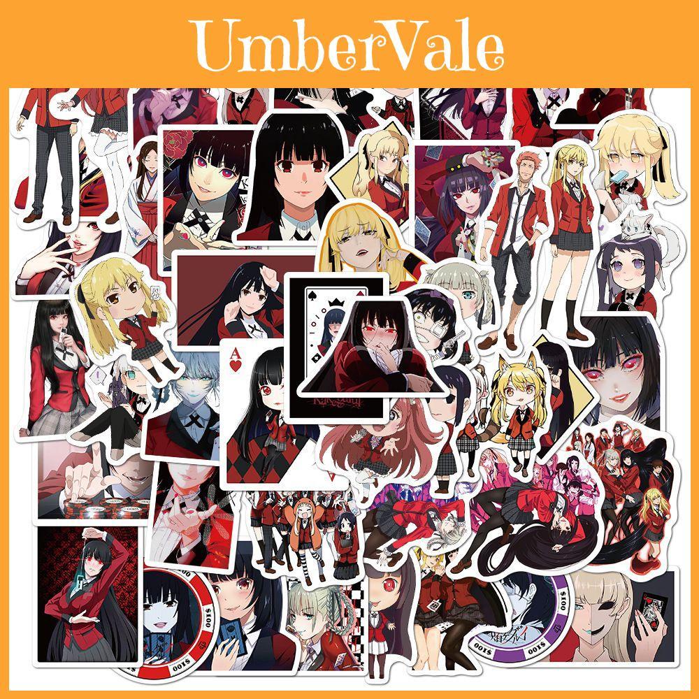 Vast Collection Of 50/100pcs Kakegurui Anime Stickers For Diy Creations