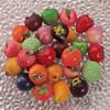10pcs Resin Fruit Beads Simulated Fruit Keychain Making Accessories  DIY Earring Necklace Jewelry