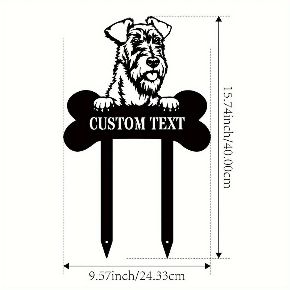 

Personalized Metal Garden Stakes Dog Memorial Sign Durable Yard Decor Lawn Art Unique Custom Engraving TYDZ003095