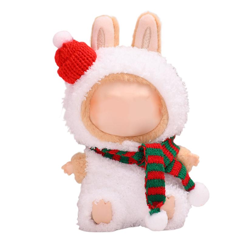 17cm Mini Plush Doll'S Clothes Outfit Accessories For Labubu Clothes Time To Chill Doll Clothes
