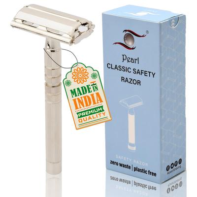 Pearl Shaving Double Edge Butterfly Safety Razor LS-01 (Nickle)