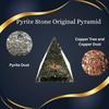 FENGSHUI AGATE Pyrite Pyramid Original Certified Used