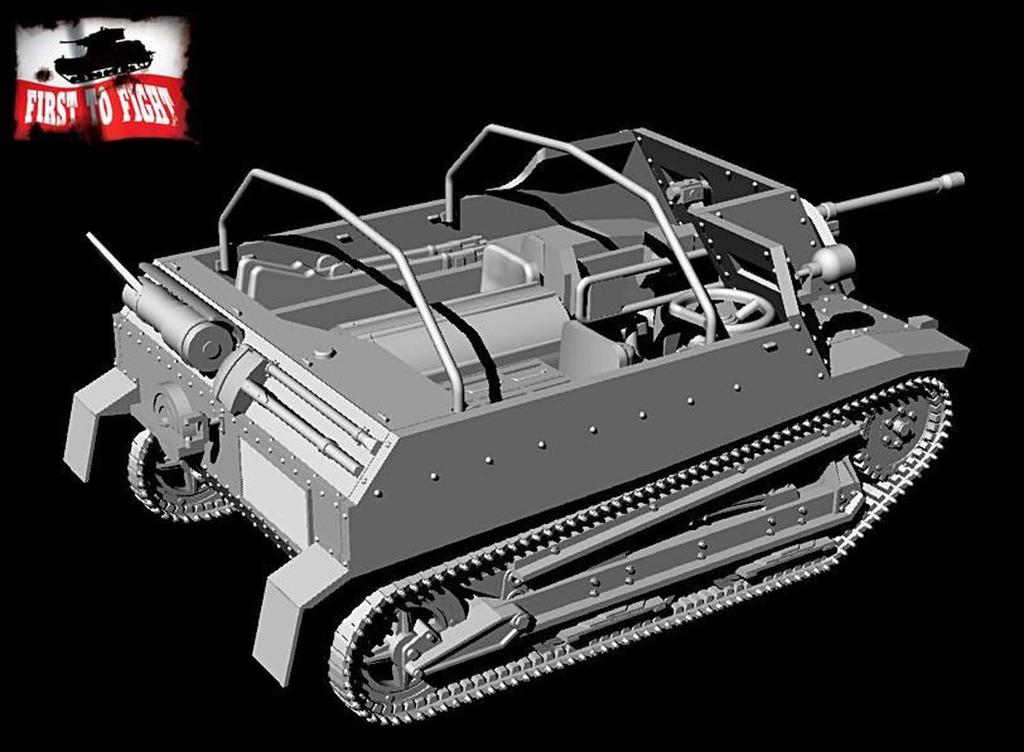 FTF 1/72 Polish TKS-D Self-Propelled Gun with 47mm Gun, Plastic Model Kit PF72117 (Tank)