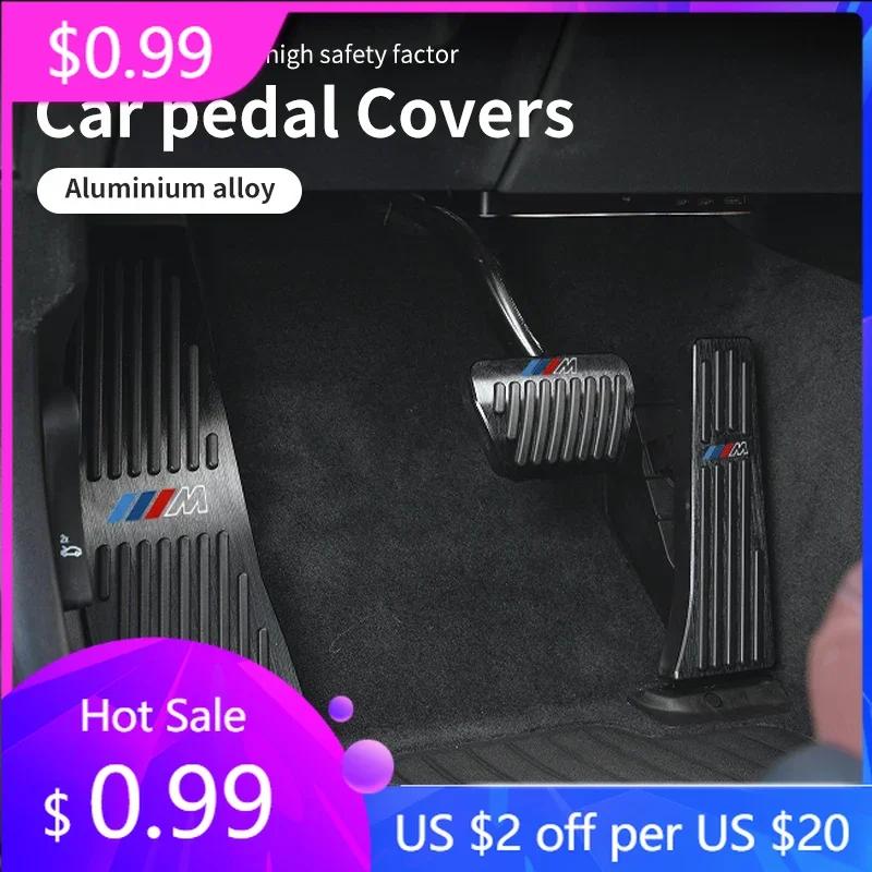 Autosticker 2025 Heet 2 Stuks Auto Logo Deur Pedaal Cover Legering Deur Pedaal Kap Accessoires Voor BMW E46 E90 E60 F30 F10 E39 E36 F20 E87