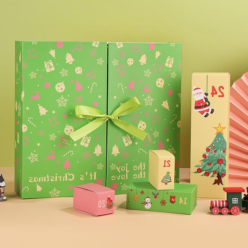 Luxury Christmas Countdown Calendar: 24 Empty Boxes for Surprises