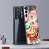 Süße Mädchen Spy X Familie Anya Forger Anime Hülle Abdeckung für Samsung Galaxy S21 S22 S20 S 21 Ultra FE Plus S8 S9 S10 Plus Lite Hüllen