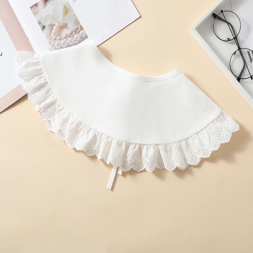 Sweet Lace False Collar Adjustable Decorative Lace Neckline Blouse Shoulders Fake Collar  Gift