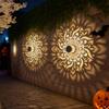 Solar-Powered Datura Lantern Light Wall Lamp Outdoor Garden Patio Walkway Decorations Lighting for Garden Decor