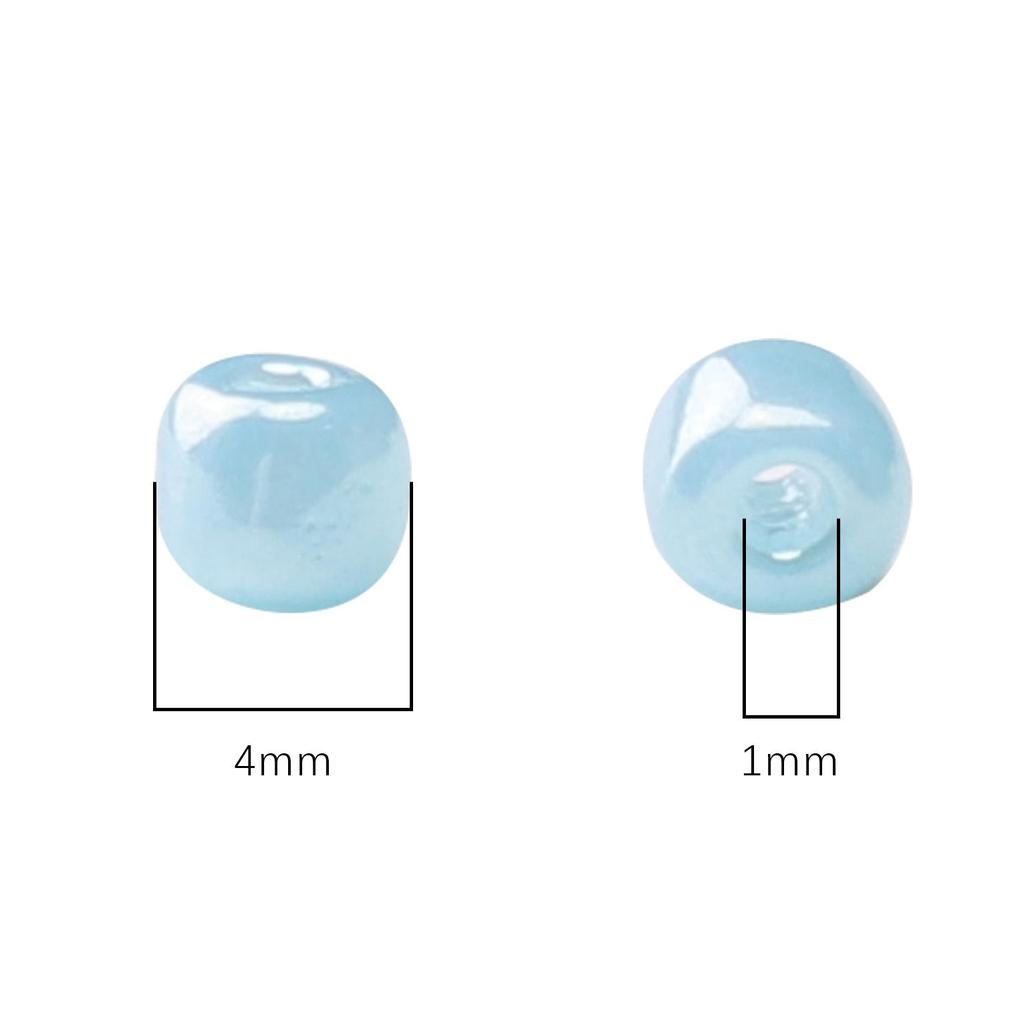 180Pcs Glass Seed Beads Cream Color Charm For Jewelry Making Accessories DIY Bracelet Necklace