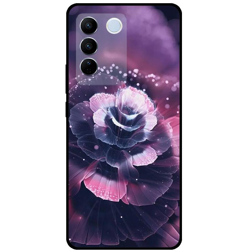 For Vivo V27E V2237 V27 Pro V2230 V 27 Case TPU Soft Silicone Marble Cat Shockproof Cases For Vivo V27 5G V27Pro Bag Funda Cover
