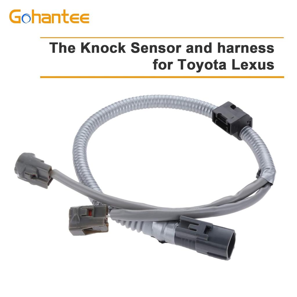 89615-12090 Knock Sensors with Harness Compatible with Toyota Avalon Camry Celica Highlander Sienna Solara Lexus ES300 GS300 IS300 SC300 RX300 RX330