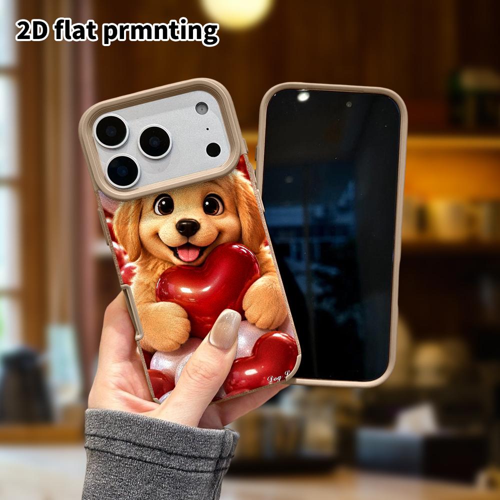 Phone Case: Lambskin 2D Flat Samsung Galaxy A34 A35 M05 M06 S20 S22 S21 FE Plus 5G Protective Case, Little Golden Retriever, Christmas and Halloween G