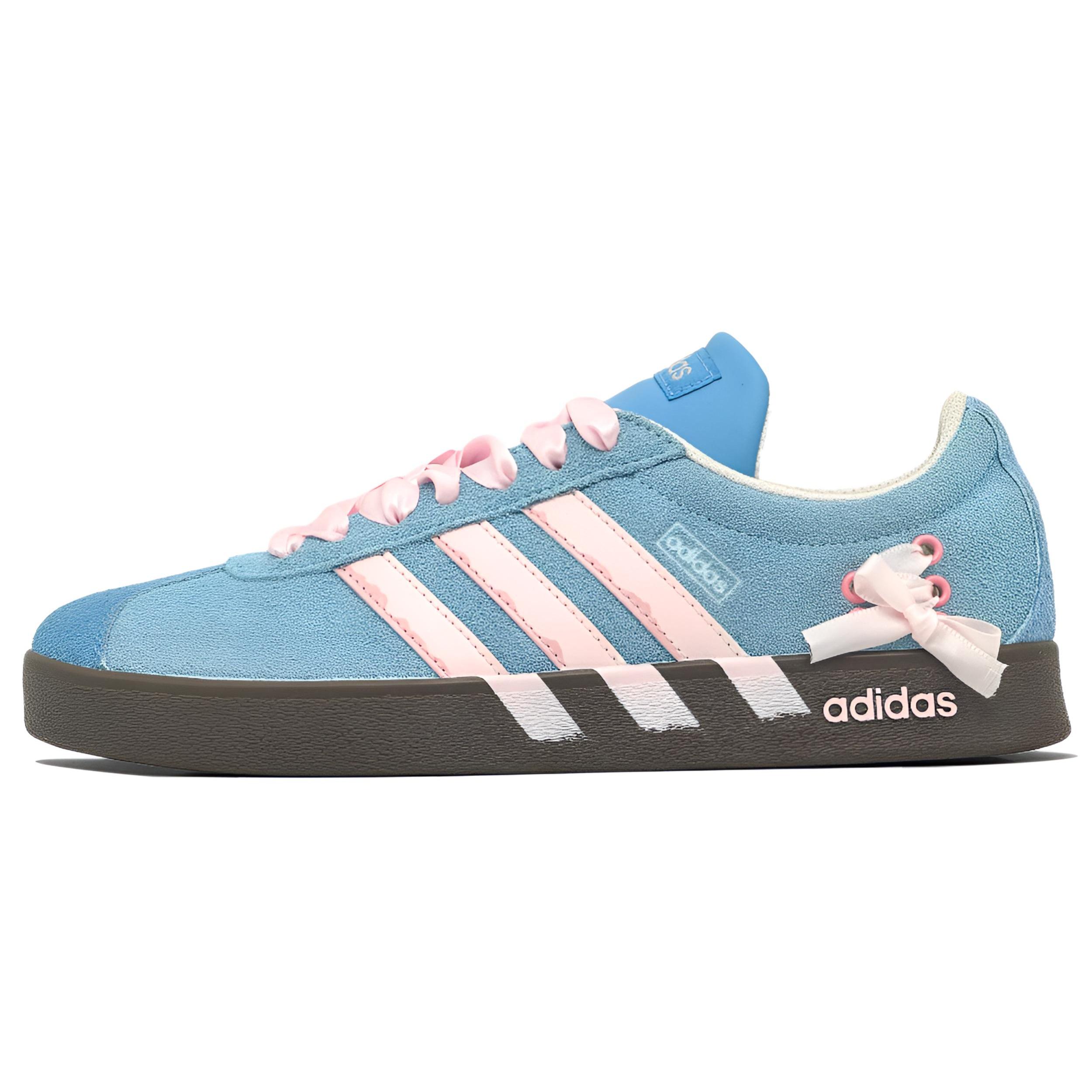 

Adidas VL COURT 2.0 Light Feather Abrasion Resistant Low top German Army Trainers Women s Pink Blue JI0496(Team1321-) 44⅔