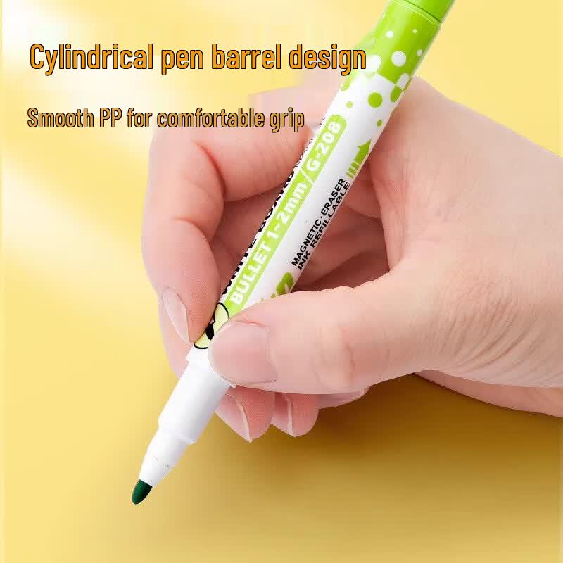 12-Color Magnetic Washable Whiteboard Marker Set