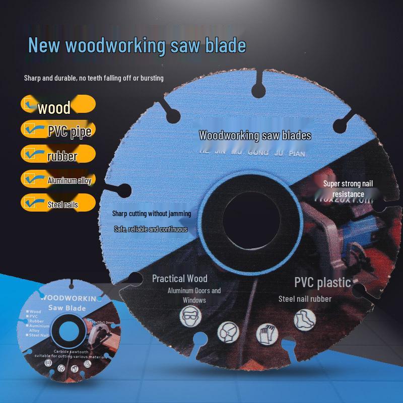 4-Inch Multifunctional Diamond Brazed Alloy Saw Blade for Wood and Aluminum Cutting