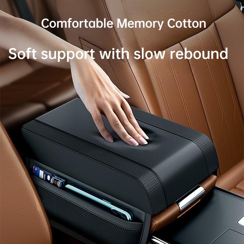 Universal Car Armrest Box Height Pad Memory Cotton Elbow Support Central Storage Interior Car Accessory for Enhanced Comfort