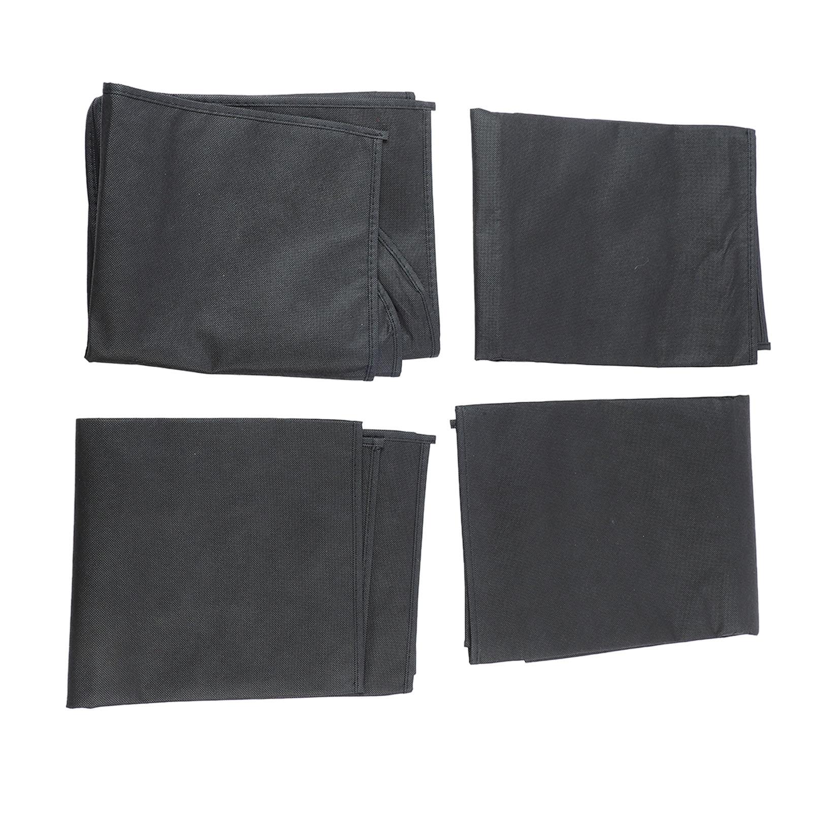 

4pcs Garment Bags Waterproof Dustproof Thickened Suit Bag with Transparent Window for Storage Travel