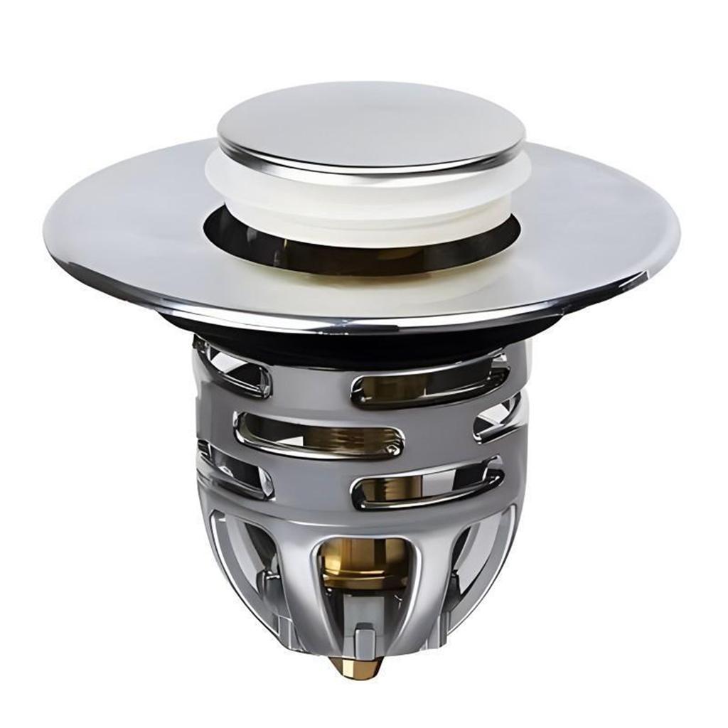Universal Washbasin Press Type Water Head Leak-proof Plug Prevents Blocking Floor Anti-Odor Drain Cover for Washroom Sink