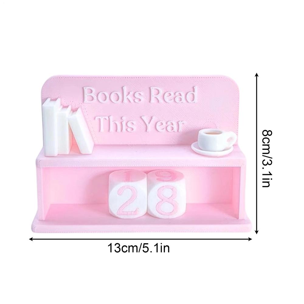 

Books Read Counter Decorative Encouraging Fun Convenient Read Tracker Book Lover Sign Library Decor for Desk Table Home Office