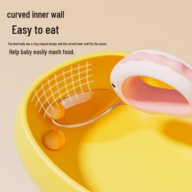 COOKSS Spill-Proof Silicone Baby Feeding Plate