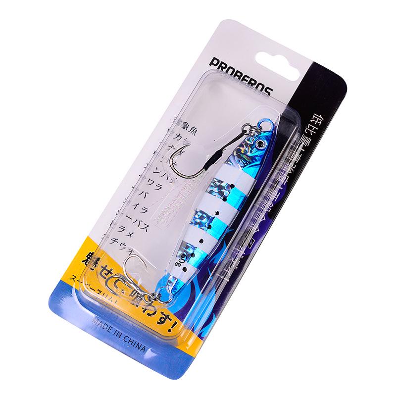 Luminous Long-Cast Metal Jig Sinking Bait for Sea and Boat Fishing