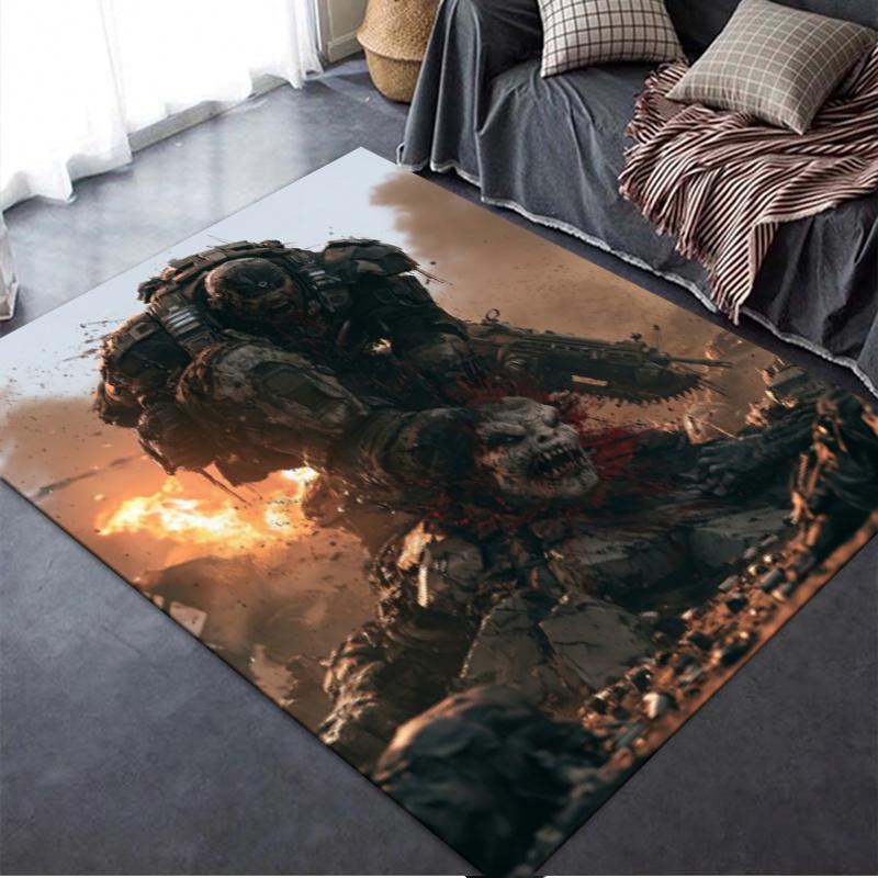 Gears War Carpet Rug For Living Room Bedroom Home Sofa Decorationkids Play Nonslip Floor Mat
