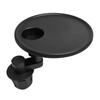 Universal Car Table Tray Cup Holder With ABS Silicone Construction For Secure Drink Food Laptop Placement During Travel