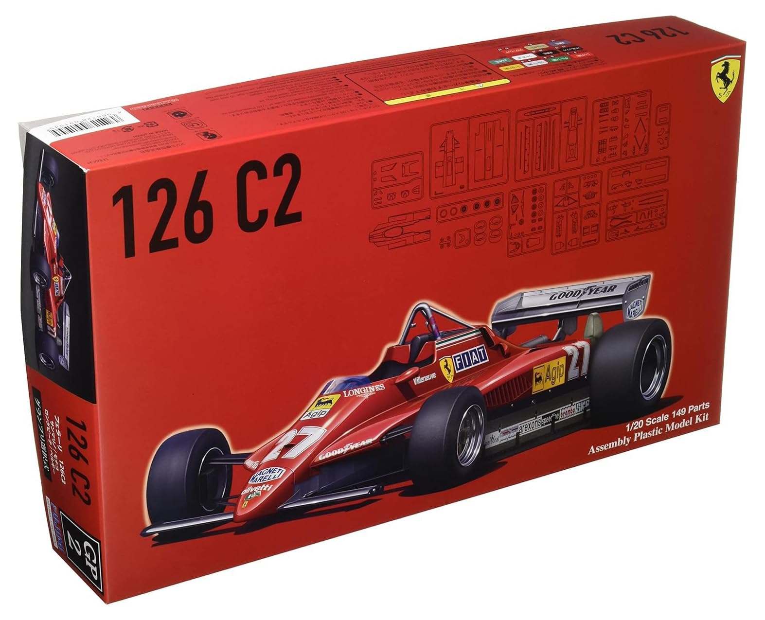 

Fujimi Model Grand Prix Series 2 Ferrari 126C2 1982 Plastic Model (FUJIMI) 1/20 No.
