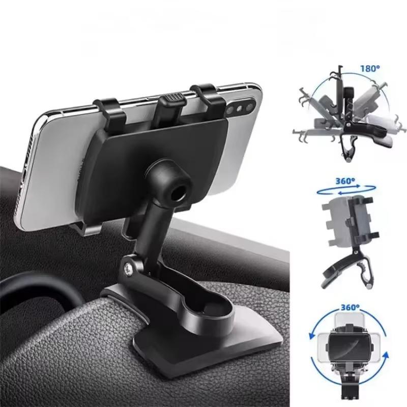 Supporto Universale per Telefono da Auto Cruscotto Clip per Auto Staffa Display GPS Supporto per Cellulare Auto Per iPhone Samsung Xiaomi