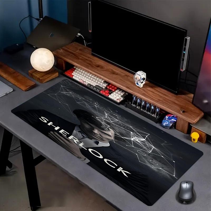 Sherlock Theme Mouse Pad, Non Slip Rubber Base, Multifunctional Office & Home Decor, Perfect for Workspace Personalization.