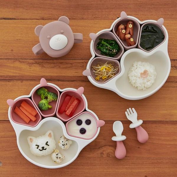 Fergie Infant Self-directed Nyannyang Suction Tray, Single Item, Dry Rose, Popular Korean Parenting Items