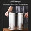 Stainless Steel Multi-Purpose Storage Bucket with Lid, Food Storage Container Suitable for Flour, Coffee Beans, Potatoes