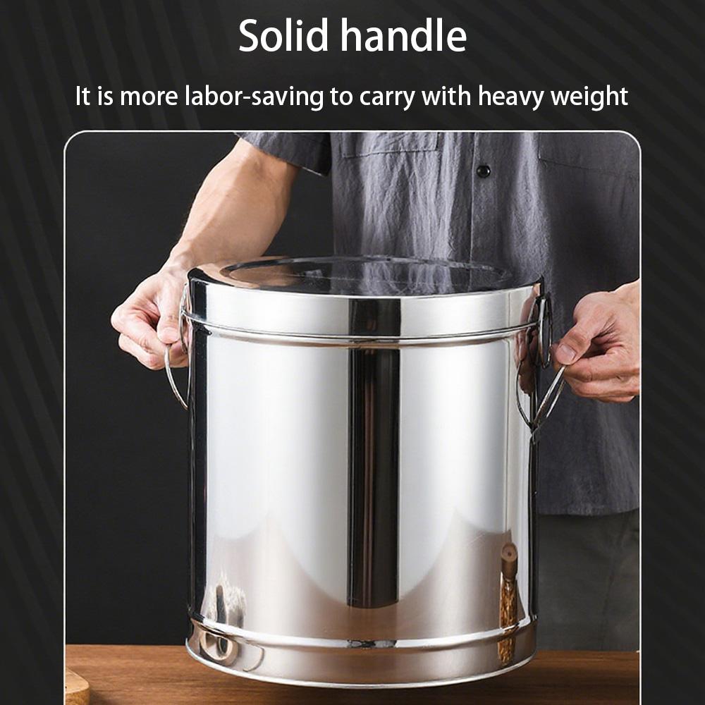 Stainless Steel Multi-Purpose Storage Bucket with Lid, Food Storage Container Suitable for Flour, Coffee Beans, Potatoes