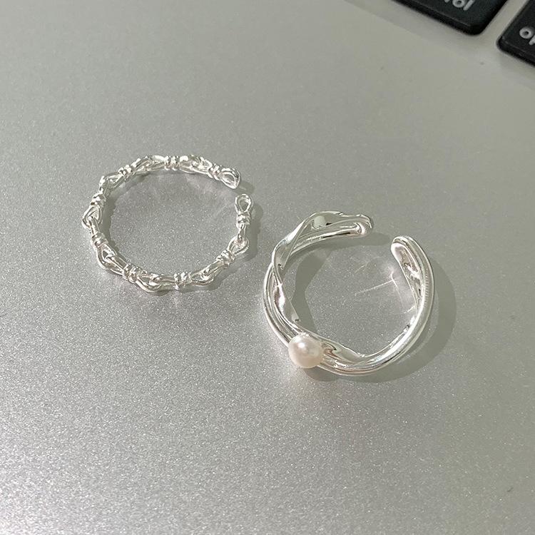 Female Fashion Niche Temperament Simple Cross Layered Ring