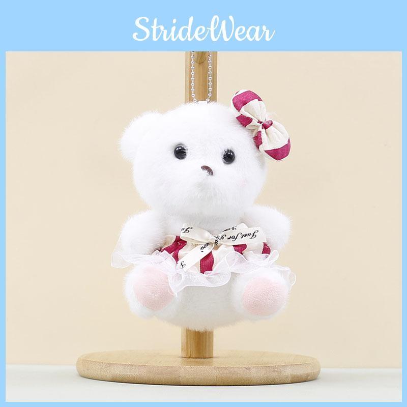 Cartoon Lina Soft Bear Keychain With Tulle Skirt Stuffed Toy Gift For Girls Kids