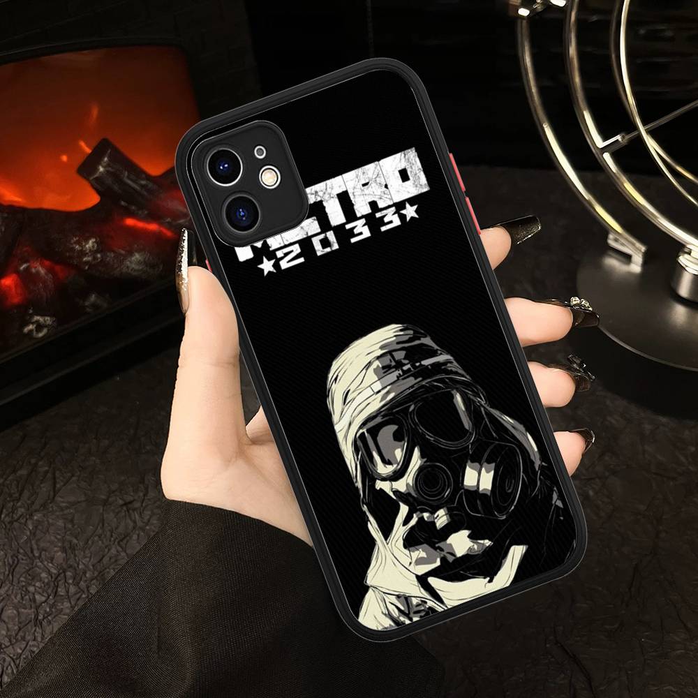 Post Apocalyptic Game Metro 2033 Phone Case For IPhone 16 15 14 Plus 15 13 12 11 Pro Max X XS MAX Matte Cover