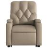 Recliner with Rising Aid Cappuccino Brown Artificial Leather