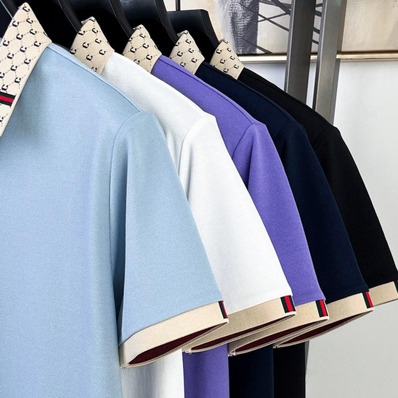 Callaway 2025 Summer Men's New Pony Embroidery Solid Color Loose Color Collar Business Casual Polo Shirt