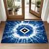 Hamburger SV Fußball Design Kristall Samt Teppich Weiche Dekorative Matte für Schlafzimmer Eingang