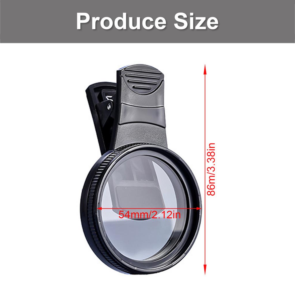 Lente Polarizzante CPL da 52mm Filtro Polarizzatore Antiriflesso Regolabile Lente per Fotocamera del Telefono Antiriflesso per Fotocamere del Telefono