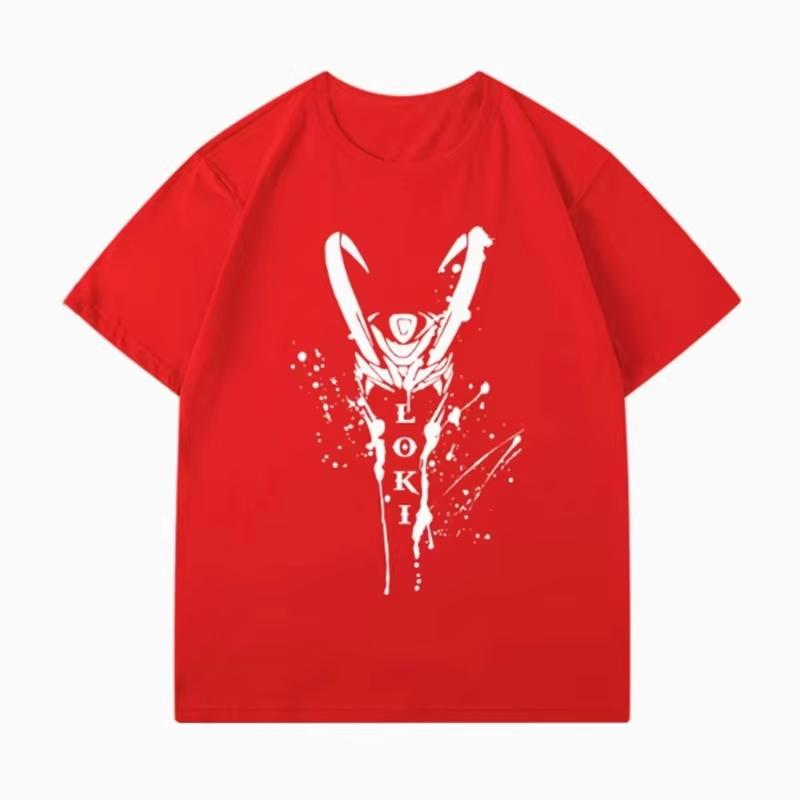 Loki Odisons super cool printed Tshirt Summer new Unisexs and Womens loose casual and trendy shortsleeved